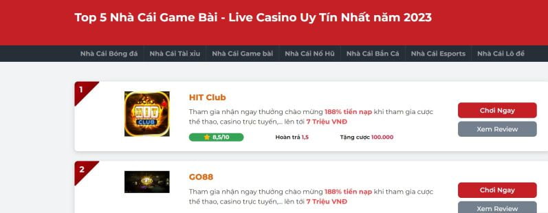 Tại sao bạn nên chọn đặt cược vào các công ty cá cược được xếp hạng Betvip? - Betvip